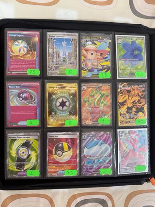 Cartas Pokémon variadas en ESPAÑOL