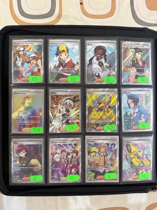 Cartas Pokémon variadas en ESPAÑOL