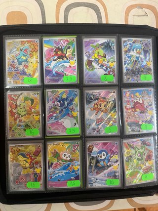 Cartas Pokémon variadas en ESPAÑOL
