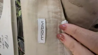 Gonna vintage beige con pizzo