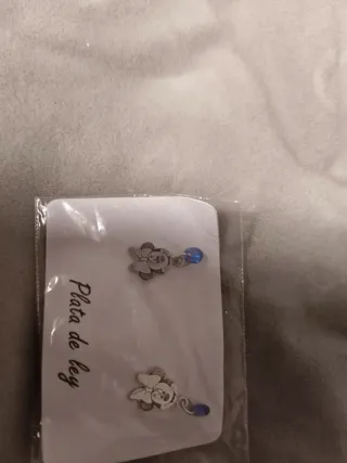 Pendientes Minnie Mouse Plata