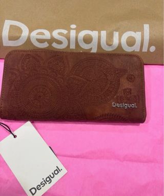 Monedero Desigual Marrón