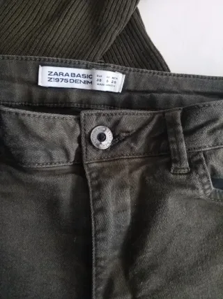 Conjunto Zara: Pantalón y Jersey Verde