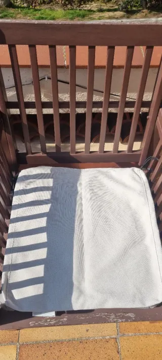 Sillones de jardín de madera marrones