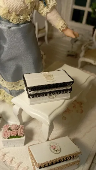 Cofanetto Portagioie Vintage Gioielli miniatura