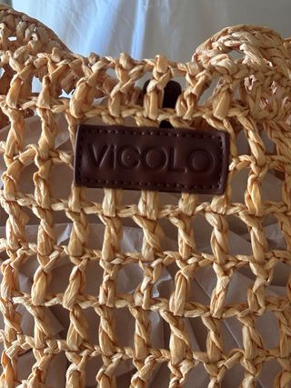 Borsa a sacca Vicolo in paglia