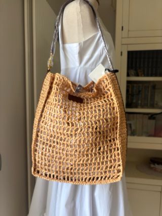 Borsa a sacca Vicolo in paglia