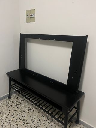 Mueble TV Ikea madera negro