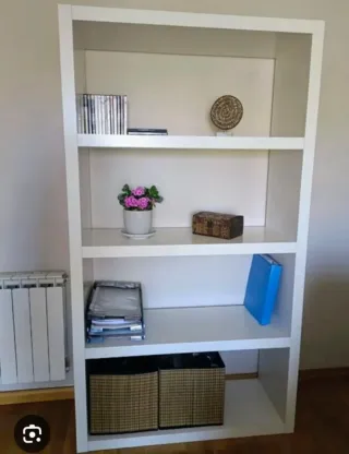 Librería Estantería Blanca