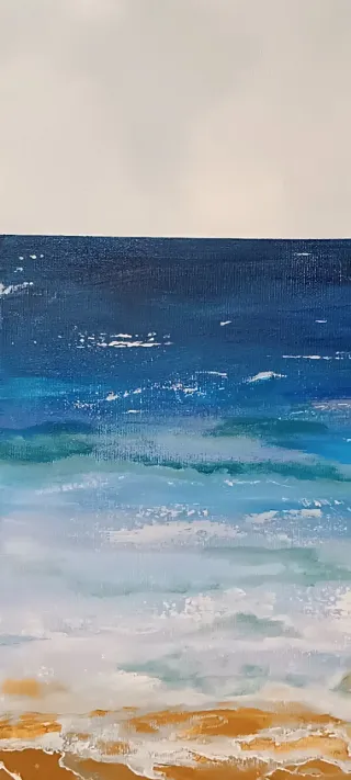 Cuadro Marino Pintado a Mano 55x75