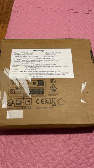 Cargador coche eléctrico Wallbox 3,7kw