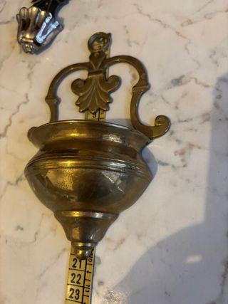 2 acquasantiere in metallo