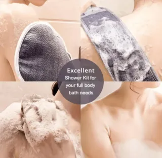 Esponja Baño Lufa + Guante + Ducha