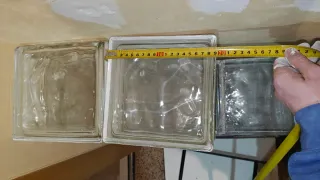 Bloques de vidrio transparente