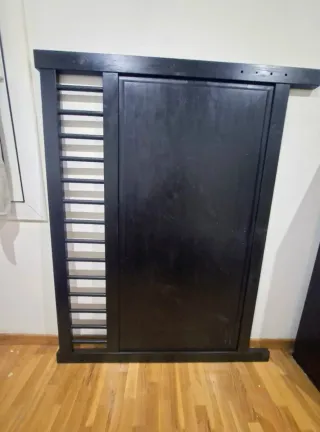 Cabecero de cama de madera negro