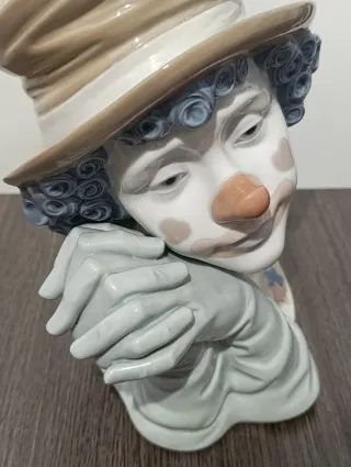 Lladró Payaso "Melancolía" o "payaso soñador"