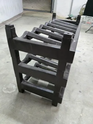 Botellero Vino Plástico Marrón