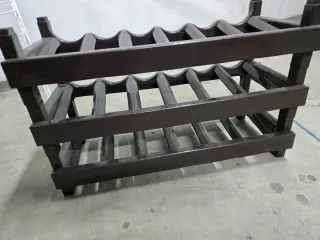 Botellero Vino Plástico Marrón