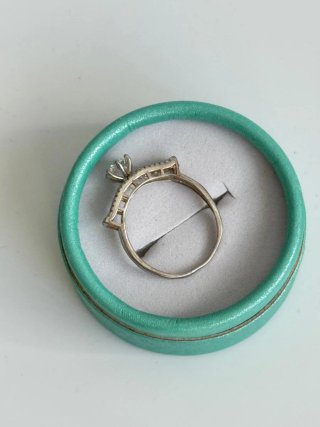 Anillo de plata estilo matrimonio