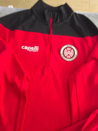 Sudadera Hombre Capelli Sport Roja y Negra