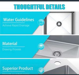 Fregadero de cocina de inoxidable