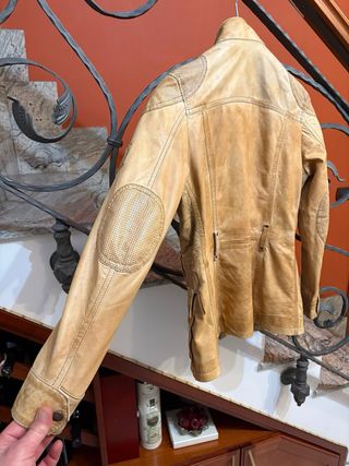 Giubbino donna vera pelle morbida comoda vintage