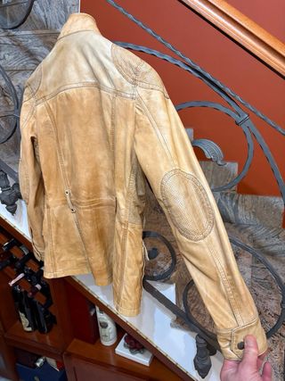 Giubbino donna vera pelle morbida comoda vintage