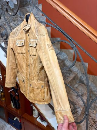 Giubbino donna vera pelle morbida comoda vintage