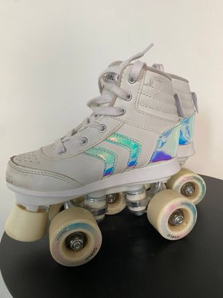 Patines quad Decathlon Oxelo talla 31 holográfico