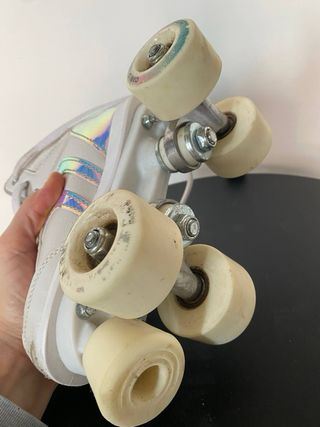 Patines quad Decathlon Oxelo talla 31 holográfico