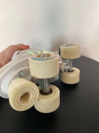 Patines quad Decathlon Oxelo talla 31 holográfico