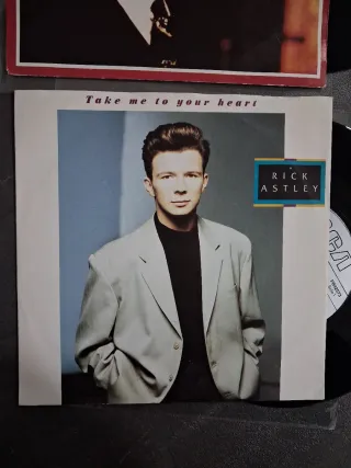 Rick Astley lote 6 discos single vinilo 7" 45 rpm