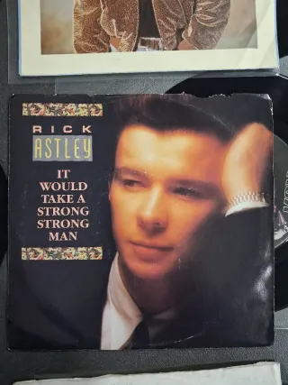 Rick Astley lote 6 discos single vinilo 7" 45 rpm