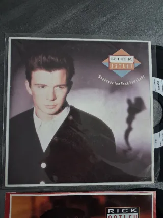 Rick Astley lote 6 discos single vinilo 7" 45 rpm