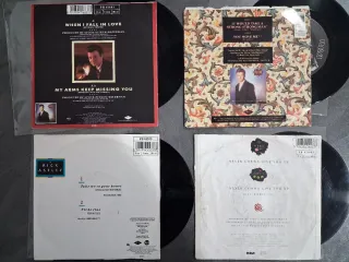 Rick Astley lote 6 discos single vinilo 7" 45 rpm
