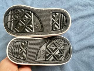 Deportivas Converse bebe talla 21 Negras y Rosas