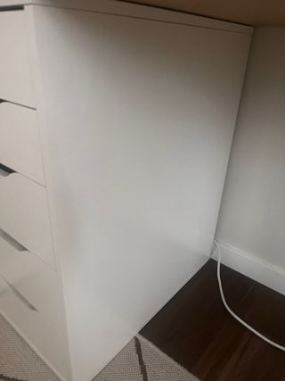 Escritorio Ikea con cajonera Alex blanca