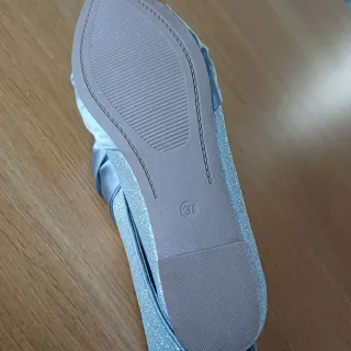 Bailarinas Anna Field plateadas con lazo