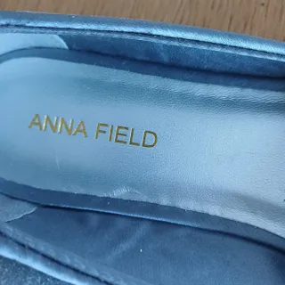 Bailarinas Anna Field plateadas con lazo