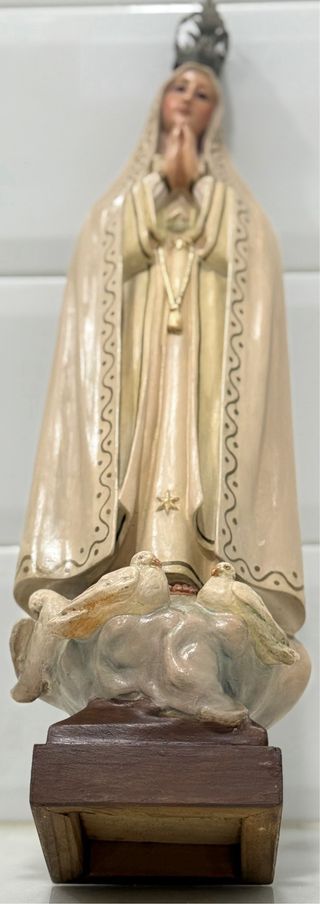 ANTIGUA VIRGEN DE FÁTIMA ARTES DECORATIVAS OLOT