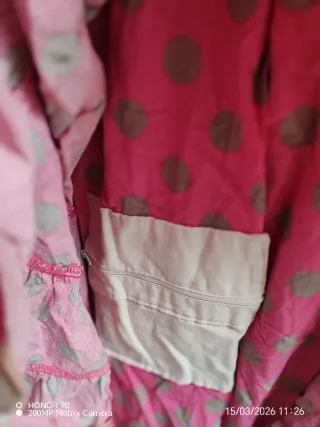 Traje de flamenca rosa canastero