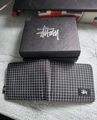 Cartera Stüssy Negra/Gris Nueva