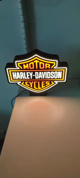 Lámpara Harley Davidson Neon