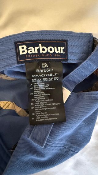 Gorra Barbour Azul