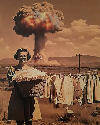 Póster Bomba Atómica Lienzo