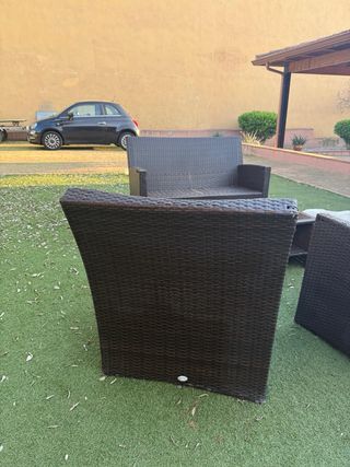 Conjunto Muebles Jardín: Sillas, Sofa y Mesa