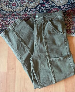Pantalón cargo Mico Barcelona verde T.36