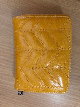 Cartera monedero Misako amarilla nueva