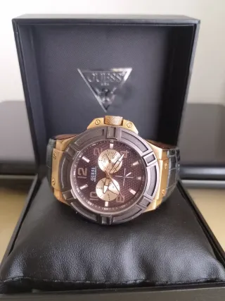 Orologio Guess Uomo Oro Nero