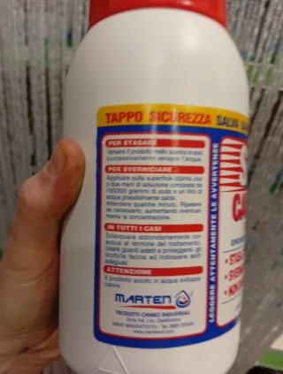 Soda Caustica Scaglie 1000g